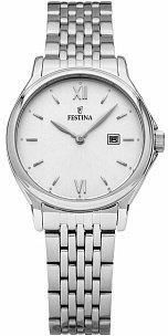Festina F16748-2 Orologio Da Donna Acero Clasico, Analogico Al Quarzo, Cassa In Acciaio Inox, Design Classico