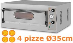 Made In Italy Piec Do Pizzy 1-Komorowy Włoski 4 Pizze 35 Cm 781010