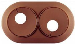 Zdjęcie Rozeta Podwójna Fi 16 Orzech 100mm 60mm Pvc - Żerków