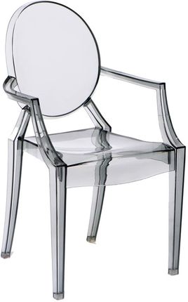 D2 krzesło Royal szary transparent DK-5438
