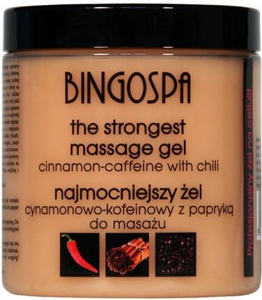 BINGOSPA najmocniejszy żel cynamonowo-kofeinowy z papryką do masażu 250g