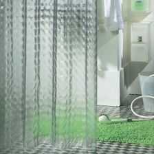 Zasłona prysznicowa Sealskin Prisma PEVA 180x200 cm transparentna (211181300) - najlepsze Zasłony prysznicowe