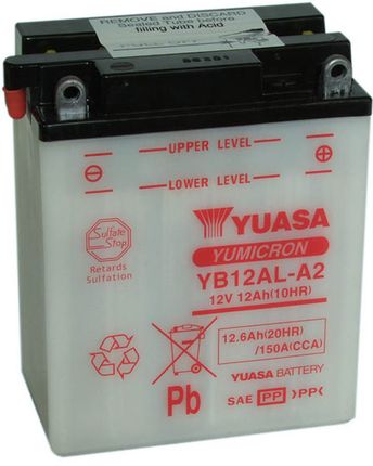 Yuasa YB12AL-A2 12.6Ah 150A