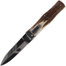 Zdjęcie Mikov Nóż Sprężynowy Predator Classic Horn Jeleń Dagger - 241-Np-1/Kp - Warka