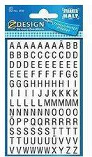 Zdjęcie Avery Naklejki Czarne Litery Na Białym Tle 6 5Mm - Będzin