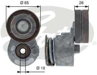 Rolka napinacza, pasek klinowy wielorowkowy GATES T38468