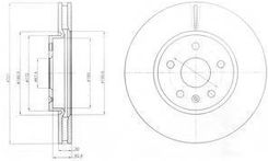 Tarcza Hamulcowa Delphi Bg4189