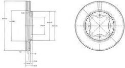 Tarcza Hamulcowa Delphi Bg2798