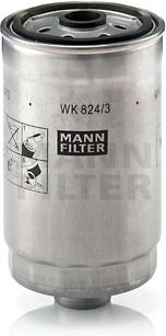 Filtr paliwa MANN-FILTER WK 824/3