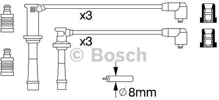 Zestaw przewodów zapłonowych BOSCH 0 986 356 966