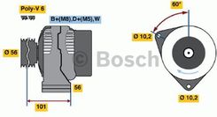 Alternator BOSCH 0 986 038 170