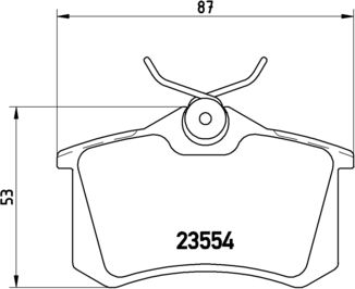 Zestaw klocków hamulcowych, hamulce tarczowe BREMBO P 68 024