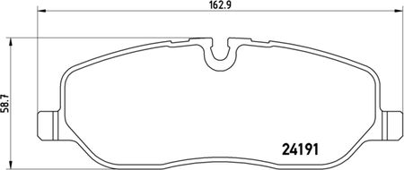 Zestaw klocków hamulcowych, hamulce tarczowe BREMBO P 44 014