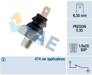 Włącznik ciżnieniowy oleju FAE 11610