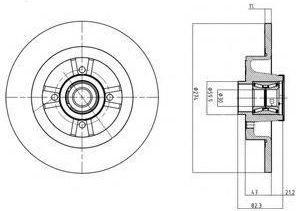 Tarcza hamulcowa DELPHI BG9030RS