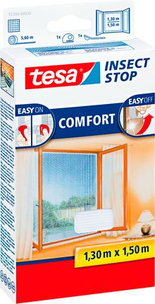 Tesa Moskitiera na okno COMFORT 1,3m x 1,5m biała