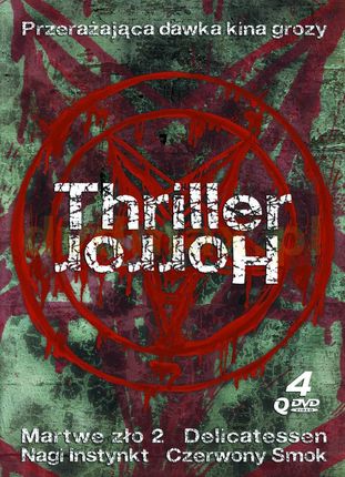 Horror/Thriller: Czerwony Smok (Manhunter) /  Martwe zło 2 / Delicatessen / Nagi instynkt (DVD)
