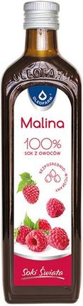 Oleofarm Malina 100% sok z owoców 490ml