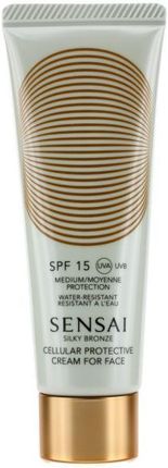 Kanebo Sensai Silky Bronze Cellular Protective Cream For Face Krem ochronny do twarzy SPF 15 50ml