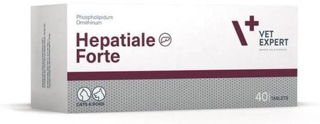 Vet Expert Hepatiale Forte preparat wspomagający funkcję wątroby dla psów i kotów 40tabl.