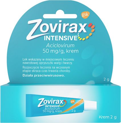 Zovirax Intensive 50 mg/g Krem 2g
