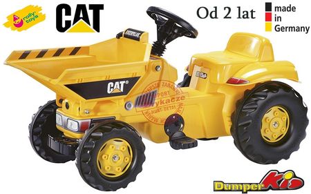 Rolly Toys Traktor Na Pedały Kid Dumper Na Licencji Caterpillar 024179