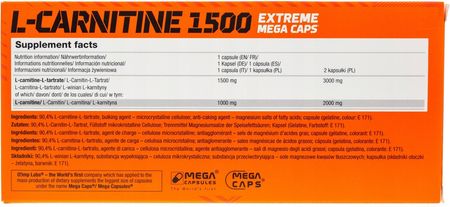 Olimp L-Carnitine 1500 Extreme 120kaps. Reduktor tłuszczu