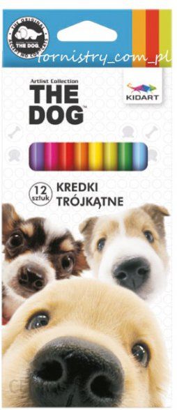 Derform Kredki Ołówkowe 12 Kolorów, The Dog (Kt12Td)