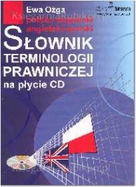 Polsko-angielski angielsko-polski słownik terminologii prawniczej na płycie CD