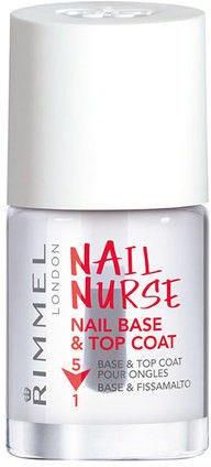 Rimmel London Nail Nurse Nail Base & Top Coat 12 ml Baza pod lakier 5w1 