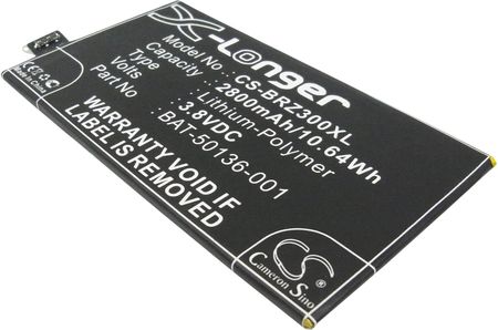 Cameron Sino Blackberry Aristo BAT-50136-001 2800mAh 10.64Wh Li-Polymer 3.8V (CS-BRZ300XL)