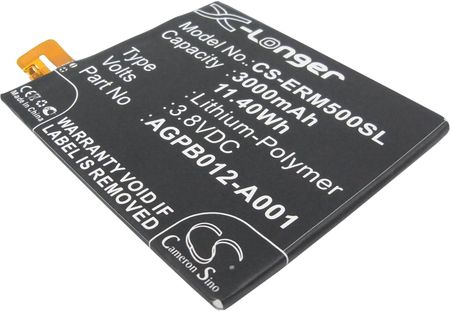 Cameron Sino Sony Ericsson Xperia T2 Ultra D5303 AGPB012-A001 3000mAh 11.40Wh Li-Polymer 3.8V (CS-ERM500SL)