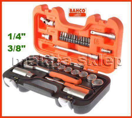 Bahco S330 zestaw 33 narzędzi 3/8 oraz 1/4