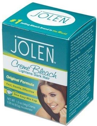 Jolen Creme Bleach Lightens excess dark hair Rozjaśniacz włosków na twarzy, ramionach, ciele i brwi 7g/28g