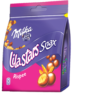 Milka Lila Stars Snax Rispee Chrupki ryżowe w czekoladzie 160g - Ceny i ...