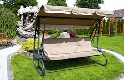 Lazur Huśtawka 4-Osobowa Gracja Ciemno Beżowa