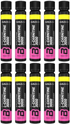 Biotech Usa L-Carnitine 3000 Ampule 25Ml. Reduktor tuszczu - Ceny i opinie  - Ceneo.pl