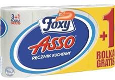 Zdjęcie Foxy Ręczniki Papierowe 3+1 Białe Op. 4 Rolki Foxy Asso - P0603 - Chełm