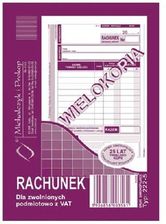 Michalczyk I Prokop Rachunek Dla Zwolnionych Z Vat A6 Wielokopia - G1254