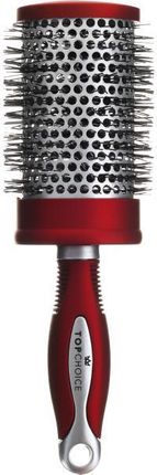 Top Choice szczotka do włosów Exclusive Hair Brush Burgund/ Silver okrągła 63107