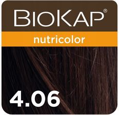 BIOKAP NUTRICOLOR farba koloryzująca do włosów Kolor 4.06 Kawowy Brąz 140ml