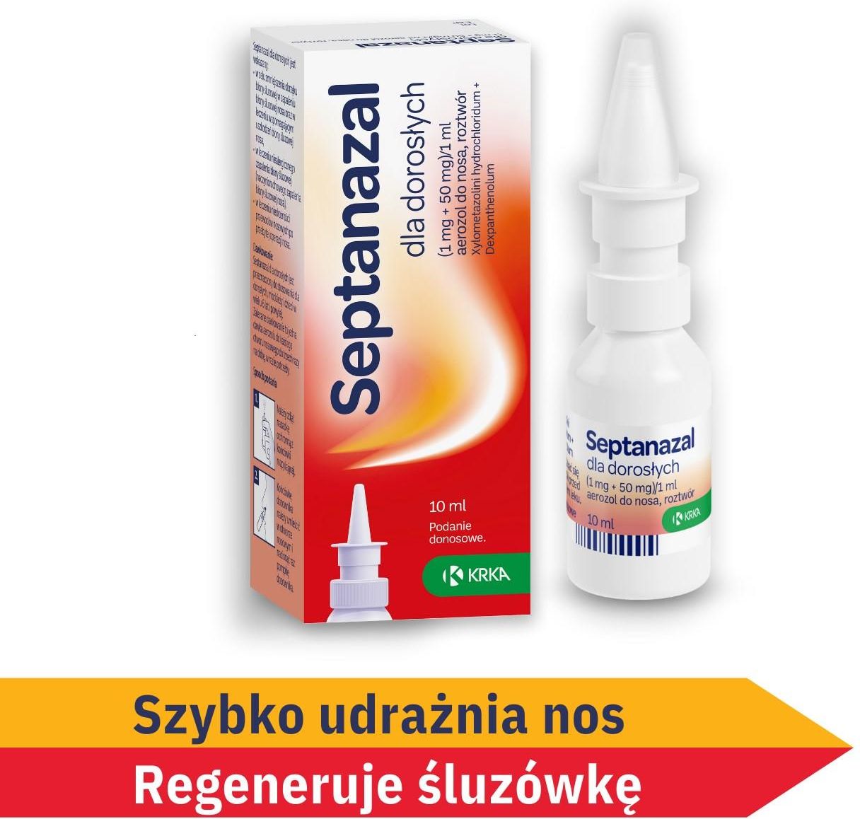 Septanazal Dla dorosłych aerozol do nosa 10ml - Opinie i ceny na Ceneo.pl