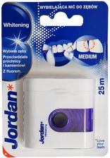 Zdjęcie Jordan Whitening Dental Floss, nić dentystyczna wybielająca, 25m - Morąg
