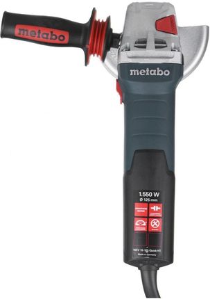 metabo Winkelschleifer WE 15-125 Quick - 1550 W, 125 mm Scheiben-, 11000 U/ min - Marathon-Motor, M-Quick-System, Tacho-Constamatic Elektronik, Vibrationsdämpfung, werkzeugloser Scheibenwechsel metabo Winkelschleifer WE 15-125 Quick - 1550 W, 125 mm Scheiben-, 11000 U/ min - Marathon-Motor, M-Quick-System, Tacho-Constamatic Elektronik, Vibrationsdämpfung, werkzeugloser Scheibenwechsel