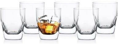 Krosno komplet 6 szt szklanek do whisky 260ml fason Quadra 5244