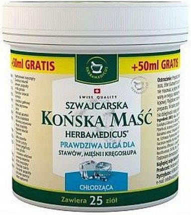 Herbamedicus Szwajcarska Końska Maść Chłodząca 500 ml + 50 ml 