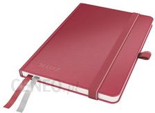 LEITZ Notatnik  Complete skórzany A6 czerwony kratka