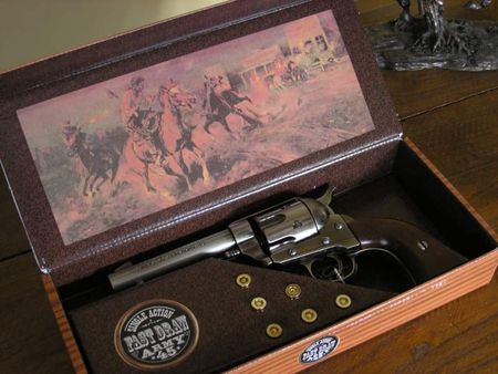 Hiszpania Piękny Colt Peace Maker Z 1873 Drewno + Naboje