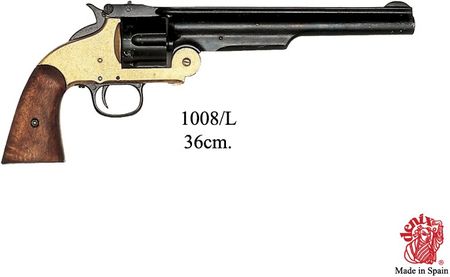 Denix Niesamowita Replika Broni - Łamany Rewolwer Smith&Wesson Z 1869 R.