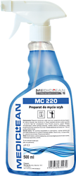 MEDICLEAN MC 220 Preparat do mycia szyb 0,5l butelka ze spryskiwaczem